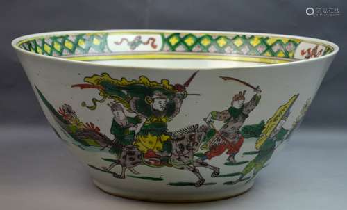 Chinese Famille Verte Porcelain Bowl