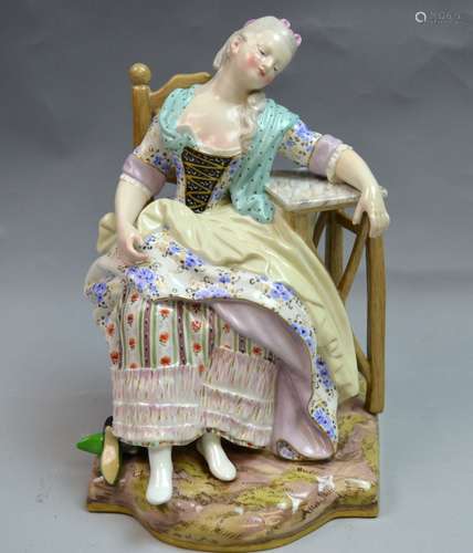 Meissen Sleeping Girl