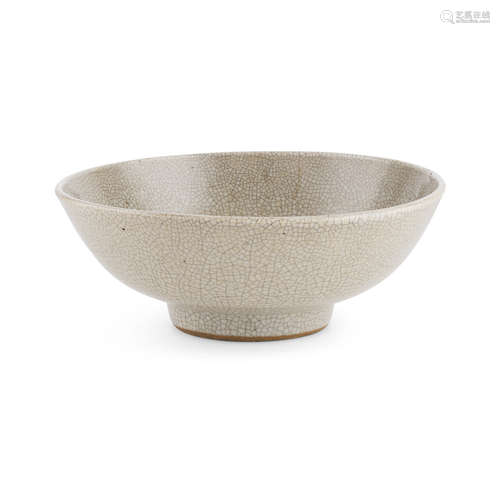 GE-TYPE CRACKLE-GLAZE BOWL QING DYNASTY, 19TH CENTURY