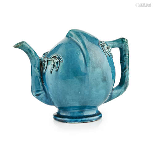 TURQUOISE-GLAZED CADOGAN TEAPOT KANGXI PERIOD