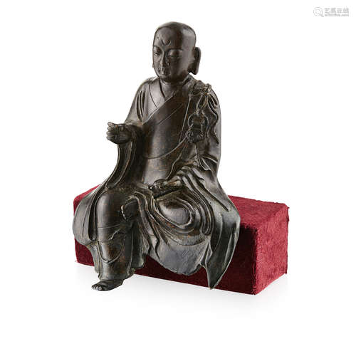 BRONZE FIGURE OF LUOHAN MING DYNASTY