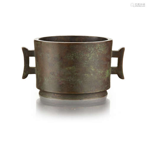 BRONZE CENSER YA TANG QING WAN MARK, QING DYNASTY