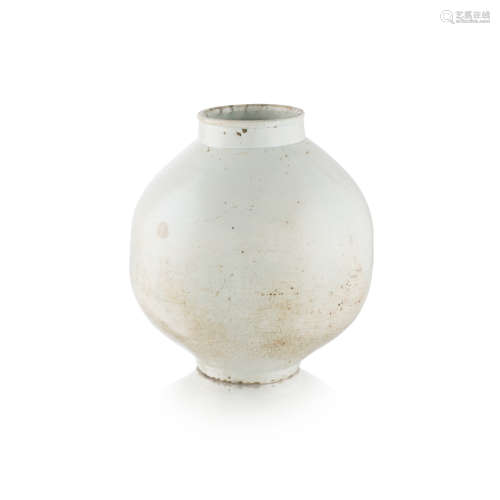 KOREAN WHITE-GLAZED MOON JAR JOSEON DYNASTY, 17TH/18TH CENTURY