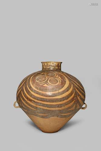 A LARGE CHINESE POTTERY NEOLITHIC VASE