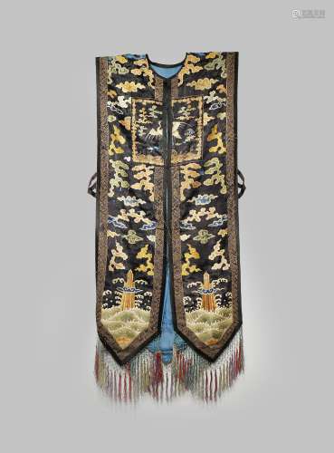 A CHINESE EMBROIDERED LADY'S TUNIC