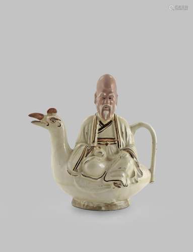 A CHINESE CIZHOU EWER AND COVER