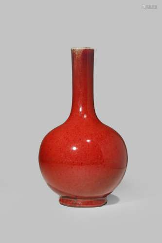 A CHINESE LANGYAO BOTTLE VASE