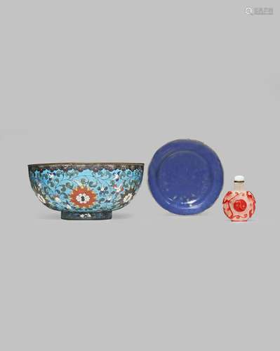 A CHINESE CLOISONNE BOWL