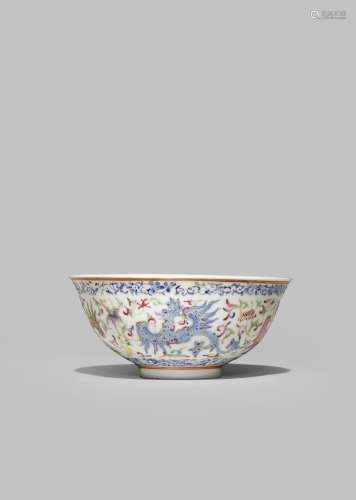 A CHINESE FAMILLE ROSE 'PHOENIX' BOWL