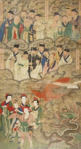 A KOREAN BUDDHIST PAINTING ON PAPER