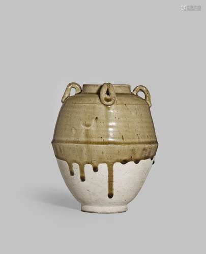 A CHINESE STONEWARE JAR