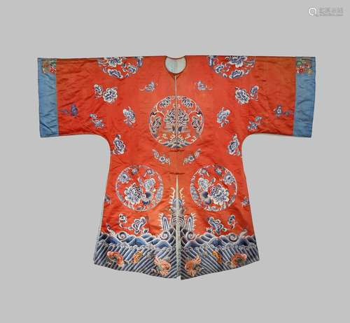 THREE CHINESE SILK ROBES