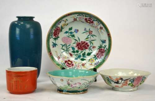 Five Various Chinese Porcelain Pieces