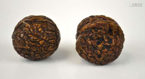 Pr Chinese Carved Walnuts