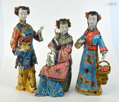 Three Chinese Porcelain Figurines