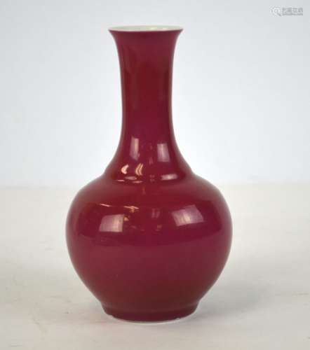 Chinese Ruby Red Glazed Vase