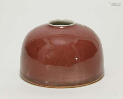 Chinese Red Glazed Brush Washer