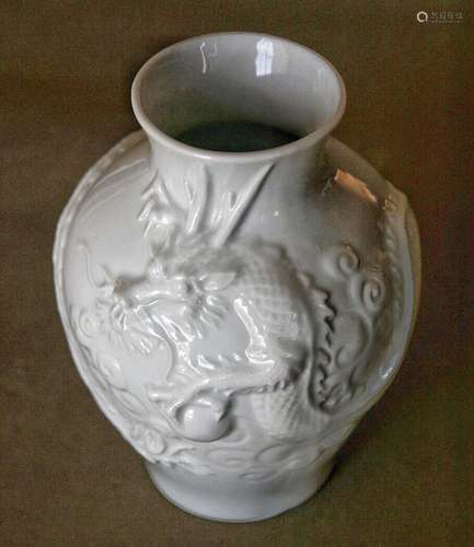 Chinese Blanc De  Vase