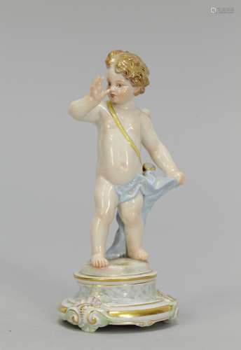 Meissen Cupid Making Funny Face