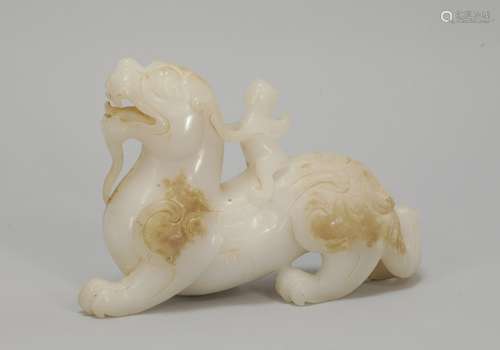 Chinese Jade Carved Beast