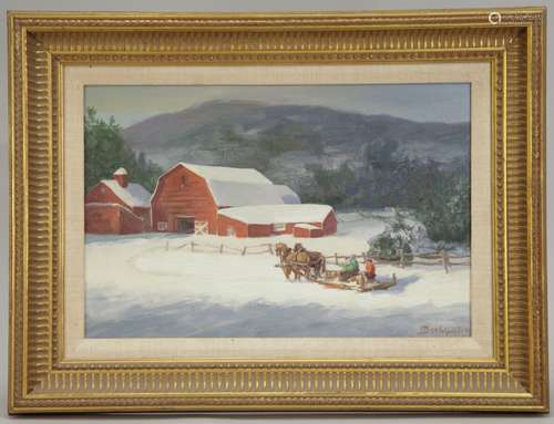 European Oil on Board, Signed