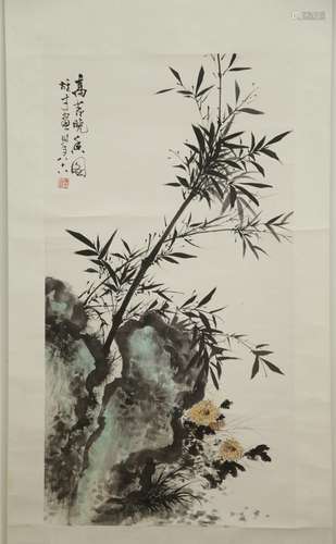 Chinese Ink/Color Scroll Painting