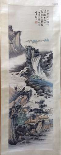 Chinese Landscape Scroll Painting