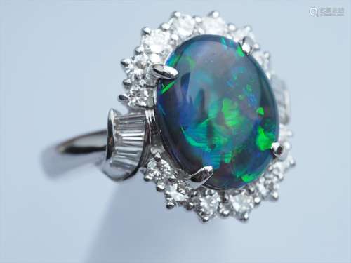 Black Opal Ring