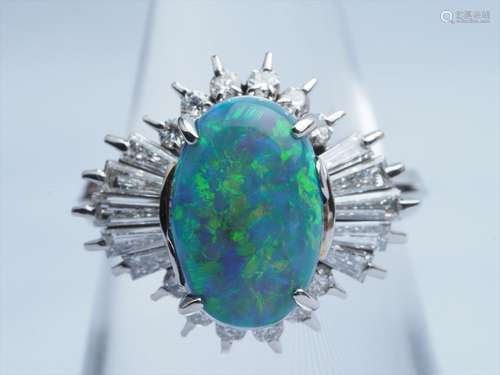 Black Opal Ring