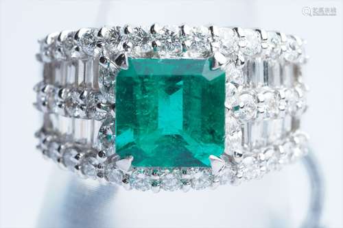 Emerald Diamond Ring