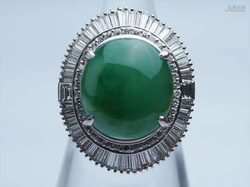 Jadeite Diamond Ring