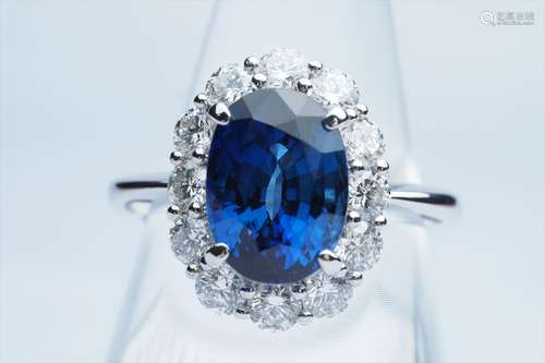 Sapphire Diamond Ring