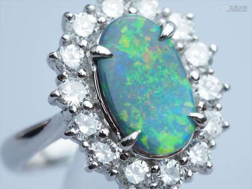 Black Opal Ring