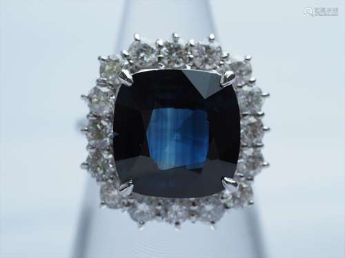 Sapphire Diamond Ring