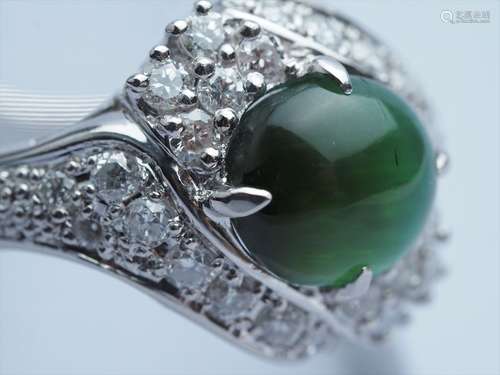 Tourmaline Cat's Eye Ring