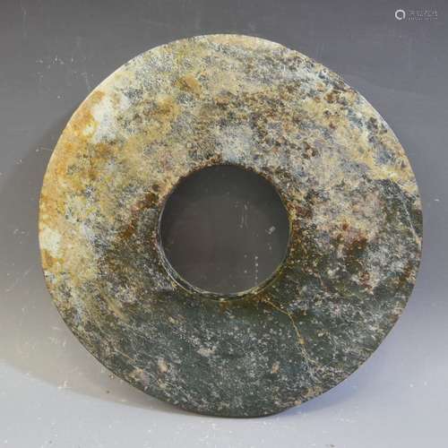 ANTIQUE CHINESE NEOLITHIC JADE BI