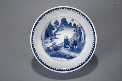 CHINESE BLUE AND WHITE PORCELAIN BOWL