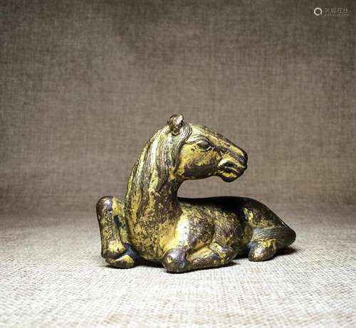 CHINESE BRONZE FIGURE OF HORSE