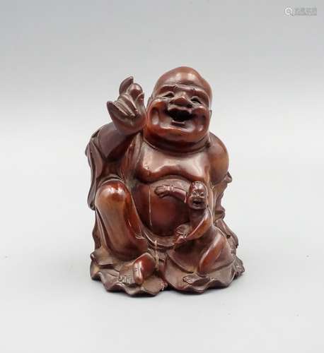 CHINESE HUANGYANG WOOD CARVED HOTEI