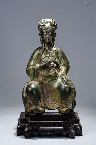 CHINESE QING DYNASTY BRONZE FIGURE