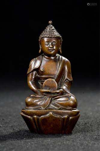 CHINESE BRONZE FIGURE OF BUDDHA