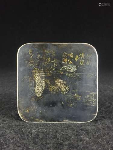 CHINESE REPUBLIC PERIOD WUTONG INK BOX