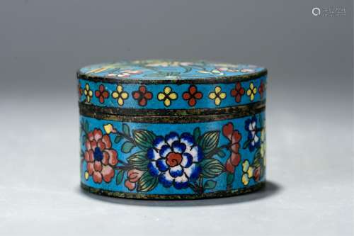 CHINESE CLOISONNÉ COVER BOX