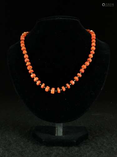 CHINESE AGATE BEADS NECKLACES