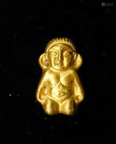 CHINESE QING DYNASTY PURE GOLD CHARM