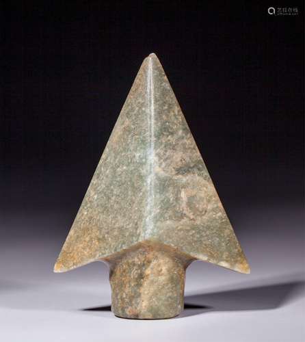 CHINESE JADE CARVED ARROW HEAD