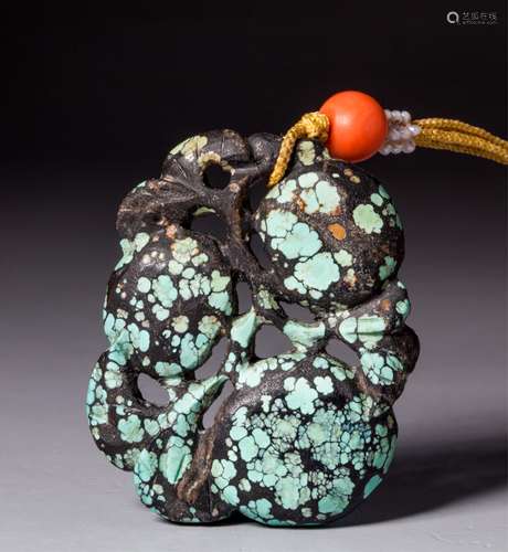 CHINESE TURQUOISE PENDANT