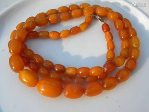 Antique Baltic Butter Scotch Amber Necklace