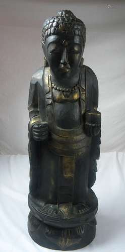 Antique Wood Buddha Statue