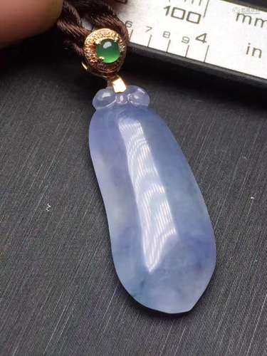 Natural Purple Jadeite Melon Pendant